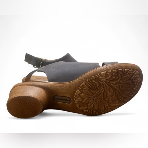 NWT - COMFORTIVA - Blue Open-Toe Sandals - Picture 3 of 5